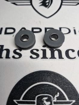 2 Stück Tankhalte-​Tülle – Zündapp Ersatzteil-​Nr. 446-​20.112 mit Stahlrohr 400-​20.105 und Scheibe 400-​20.106 TPU GRAU MATT